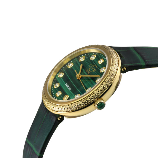 Gevril-Luxury-Swiss-Watches-GV2 Arezzo Diamond - Malachite-
