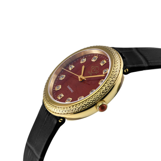Gevril-Luxury-Swiss-Watches-GV2 Arezzo Diamond - Red Jasper-