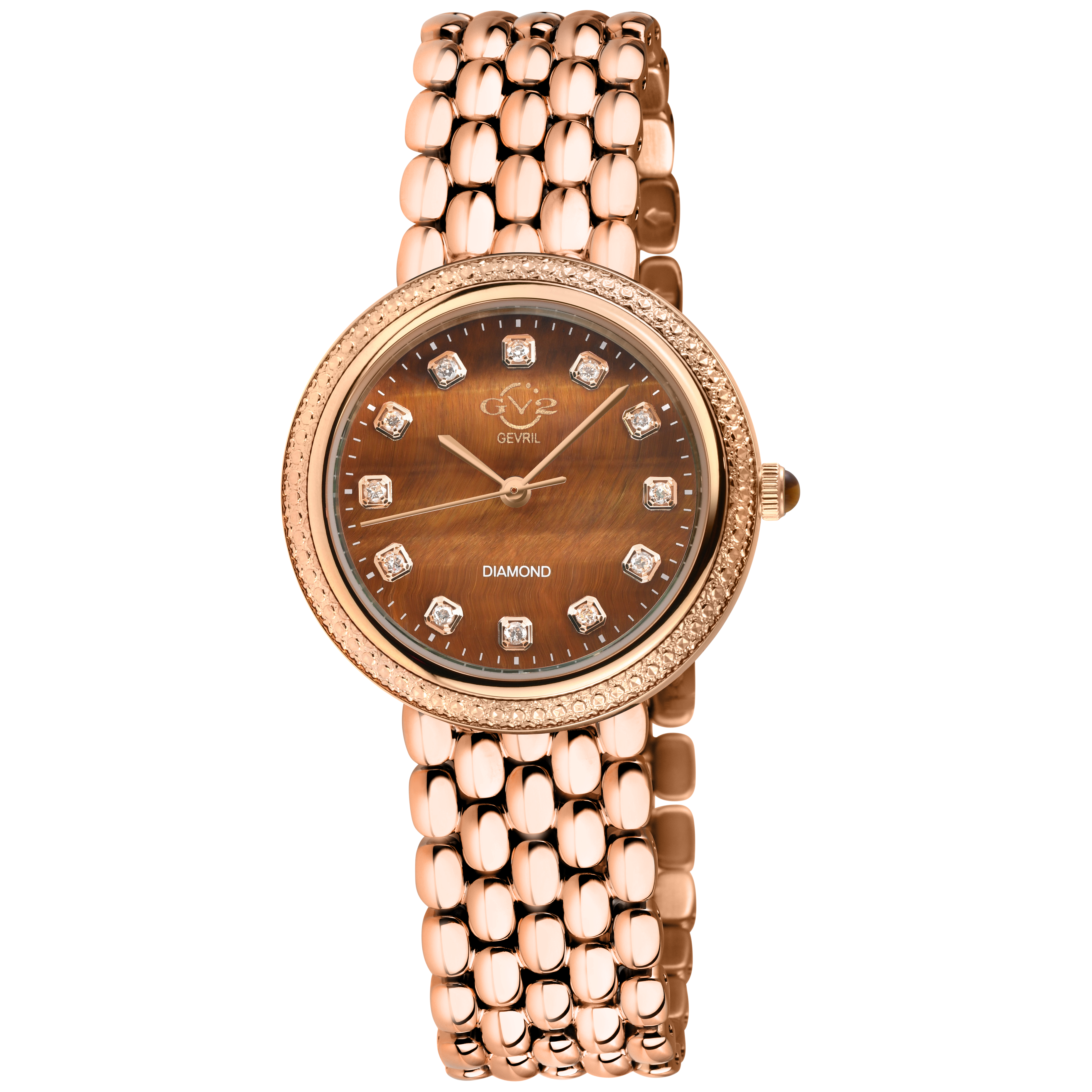 GV2 Arezzo Diamond - Tiger Eye - Gevril GV2 Arezzo Diamond - Tiger Eye - Gevril