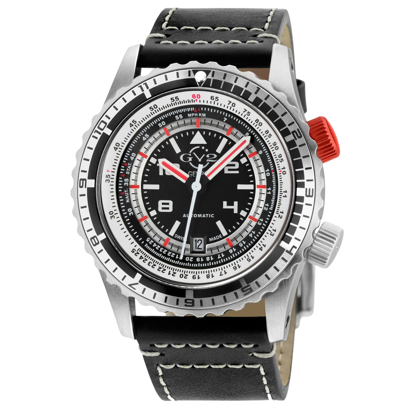 GV2 Contasecondi - Unidirectional Bezel - Gevril GV2 Contasecondi - Unidirectional Bezel - Gevril