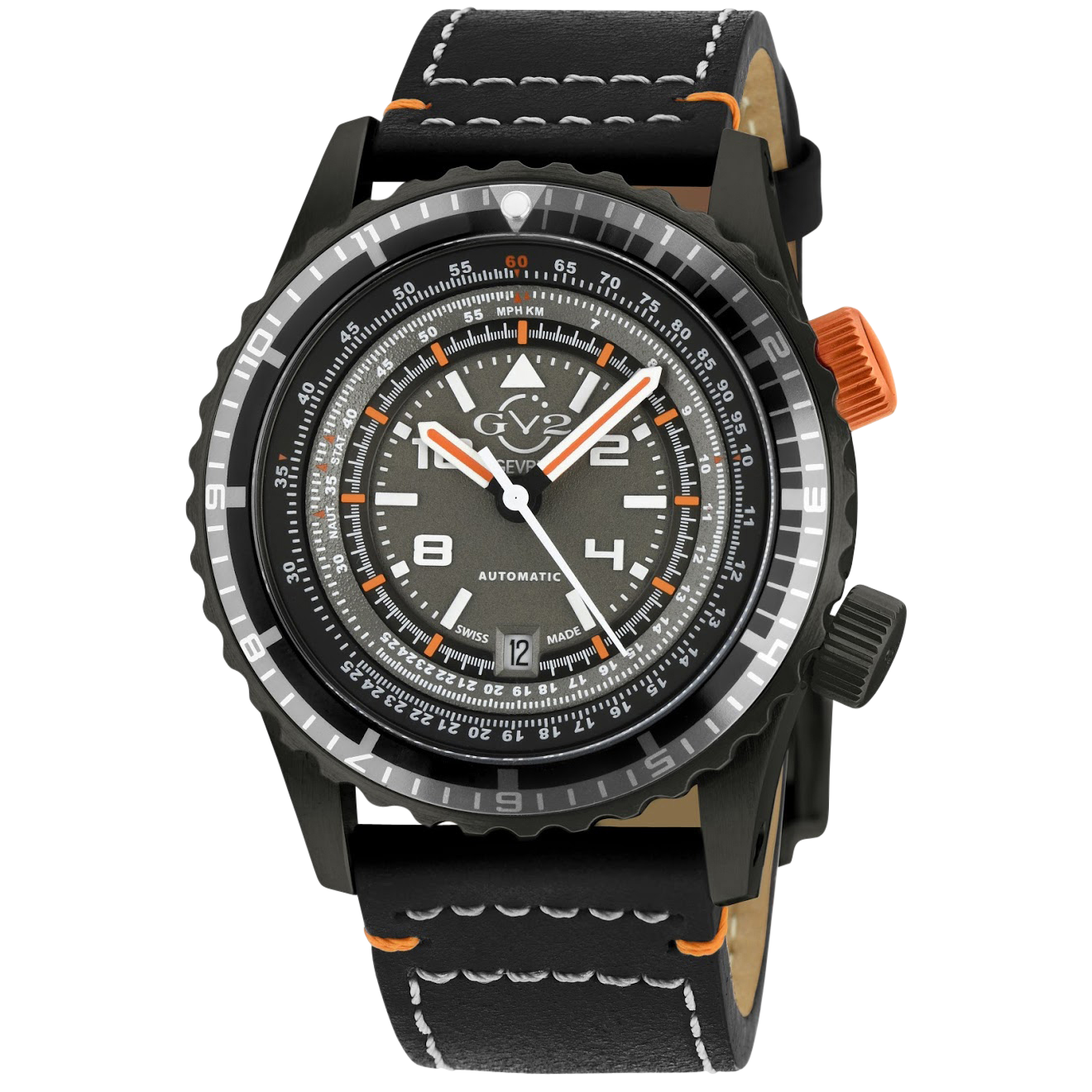 GV2 Contasecondi - Unidirectional Bezel - Gevril GV2 Contasecondi - Unidirectional Bezel - Gevril