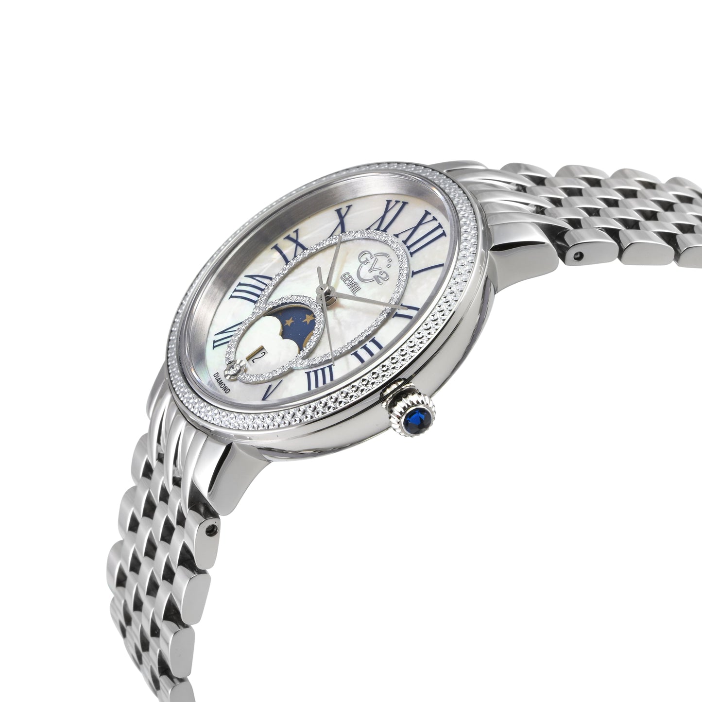 Gevril-Luxury-Swiss-Watches-GV2 Genoa Diamond - Moon Phase-