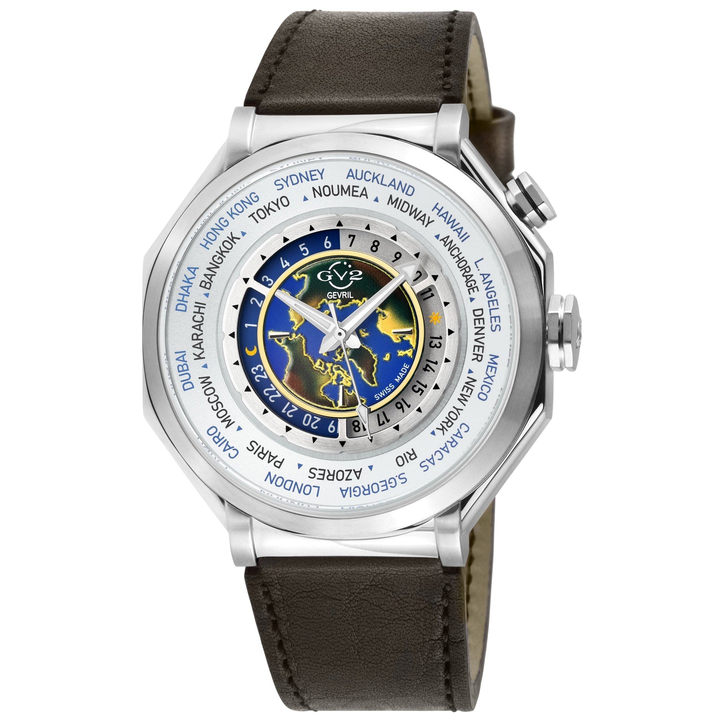 Gevril-Luxury-Swiss-Watches-GV2 Marchese - 4 Time Zones-