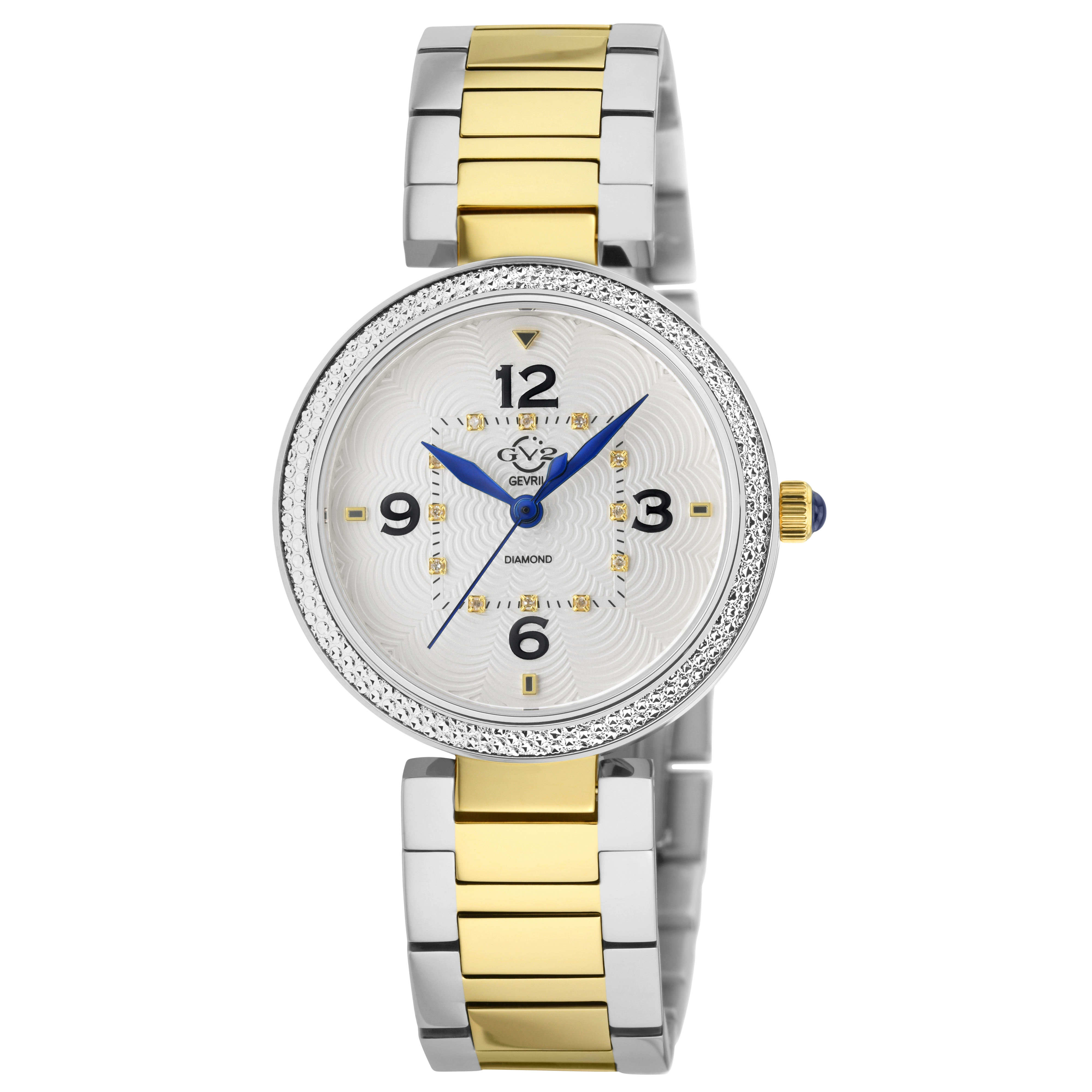 GV2 by Gevril Women\'s Watch 14203-4 Piemonte Swiss Quartz Silver Brown L… GV2 Piemonte Diamond - Gevril main image 4