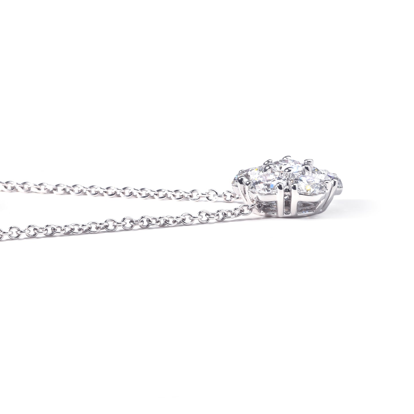 Gevril-Luxury-Swiss-Watches-Gevril Airolo Diamond Pendant in 14K White Gold – 2.10 CTW of Brilliant E/VVS1 Diamonds-