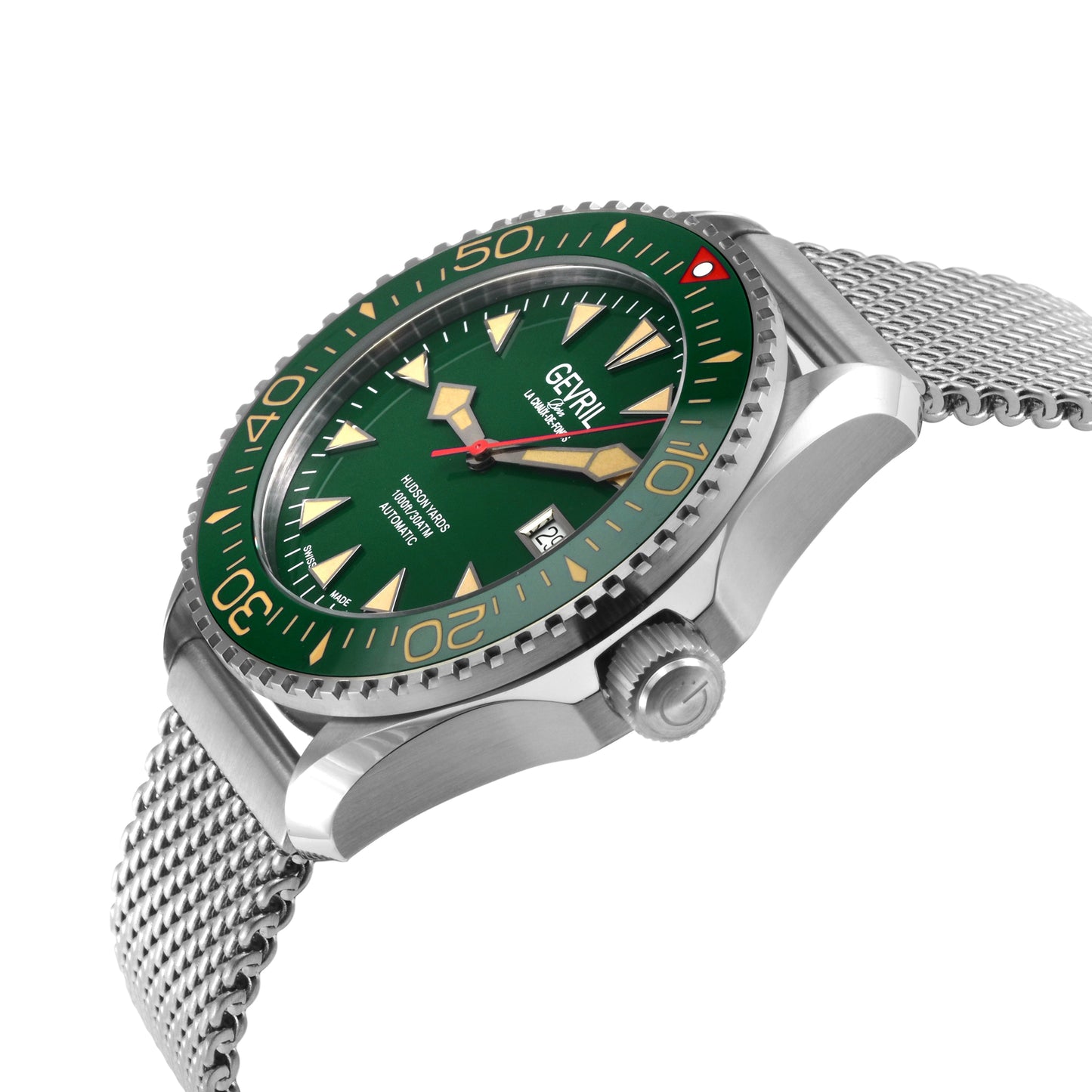 Gevril-Luxury-Swiss-Watches-Gevril Hudson Yards Old Radium Dial - Diver-