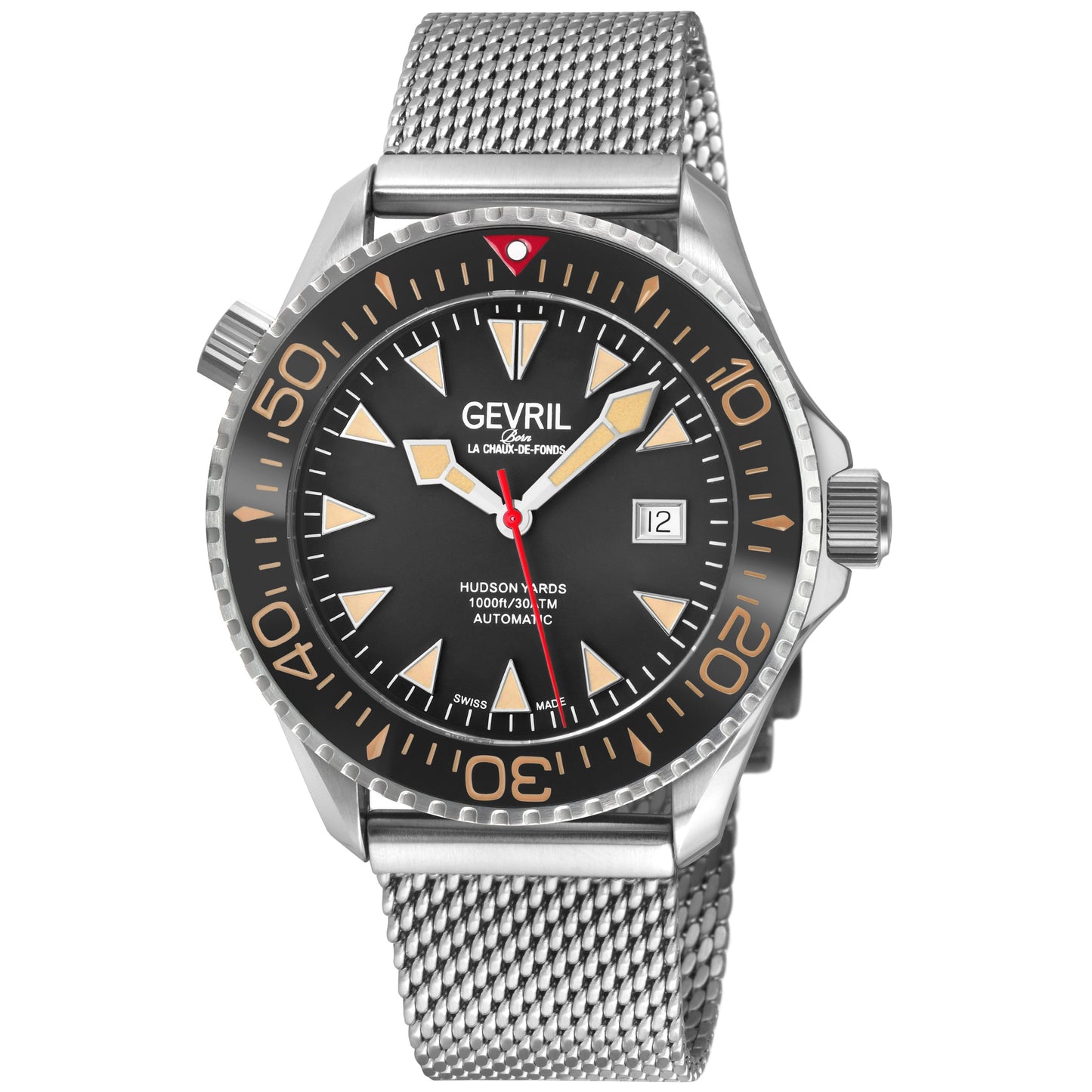 Gevril-Luxury-Swiss-Watches-Gevril Hudson Yards Old Radium Dial - Diver-