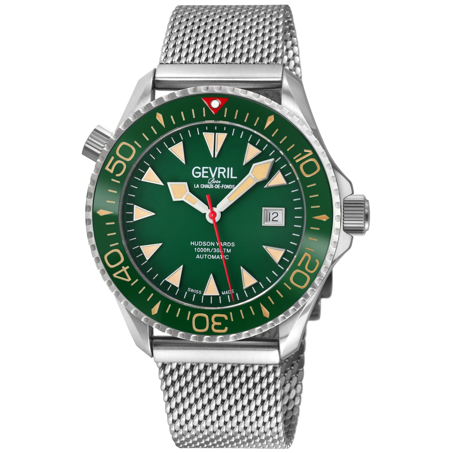 Gevril-Luxury-Swiss-Watches-Gevril Hudson Yards Old Radium Dial - Diver-
