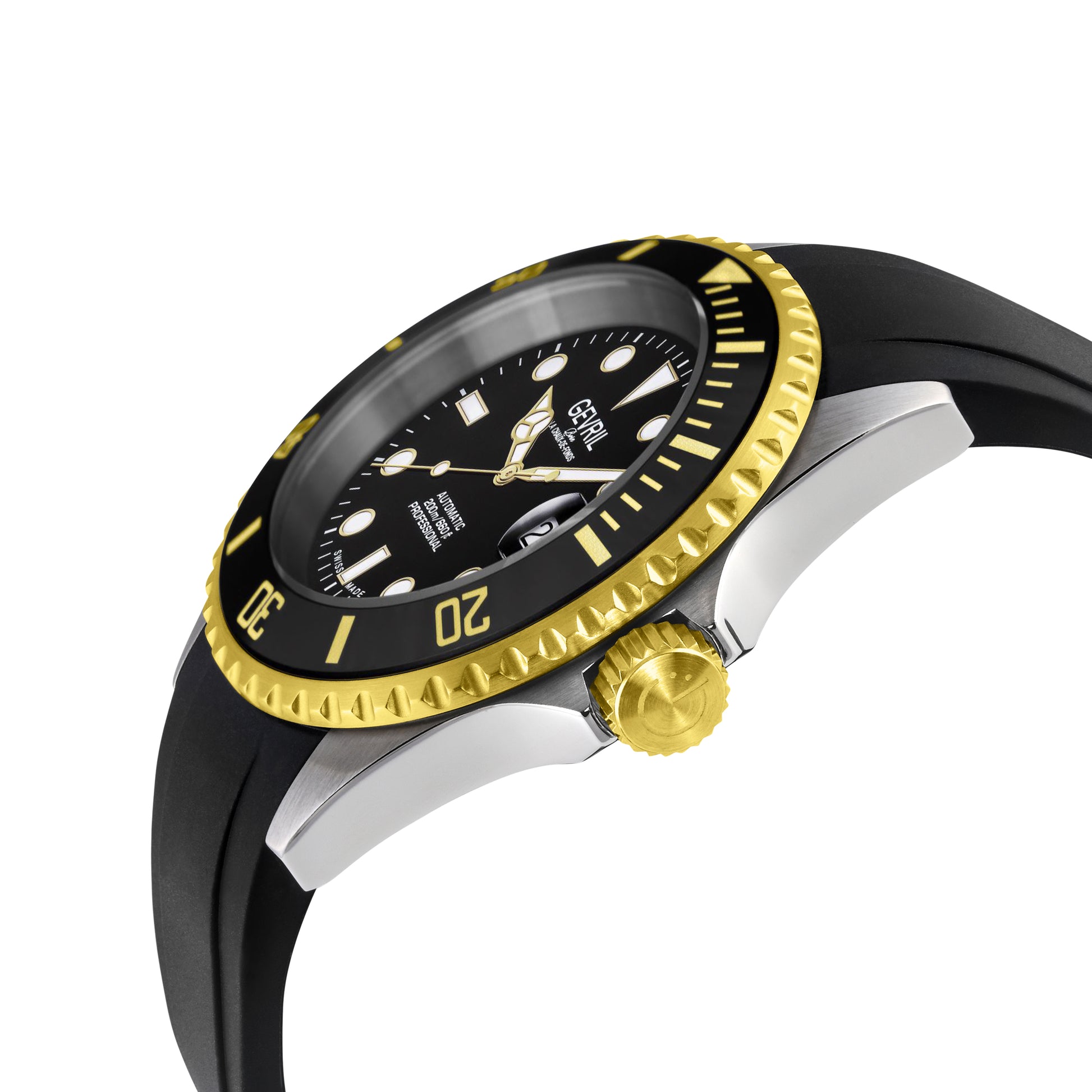 Gevril-Luxury-Swiss-Watches-Gevril Wall Street - Ceramic Bezel-