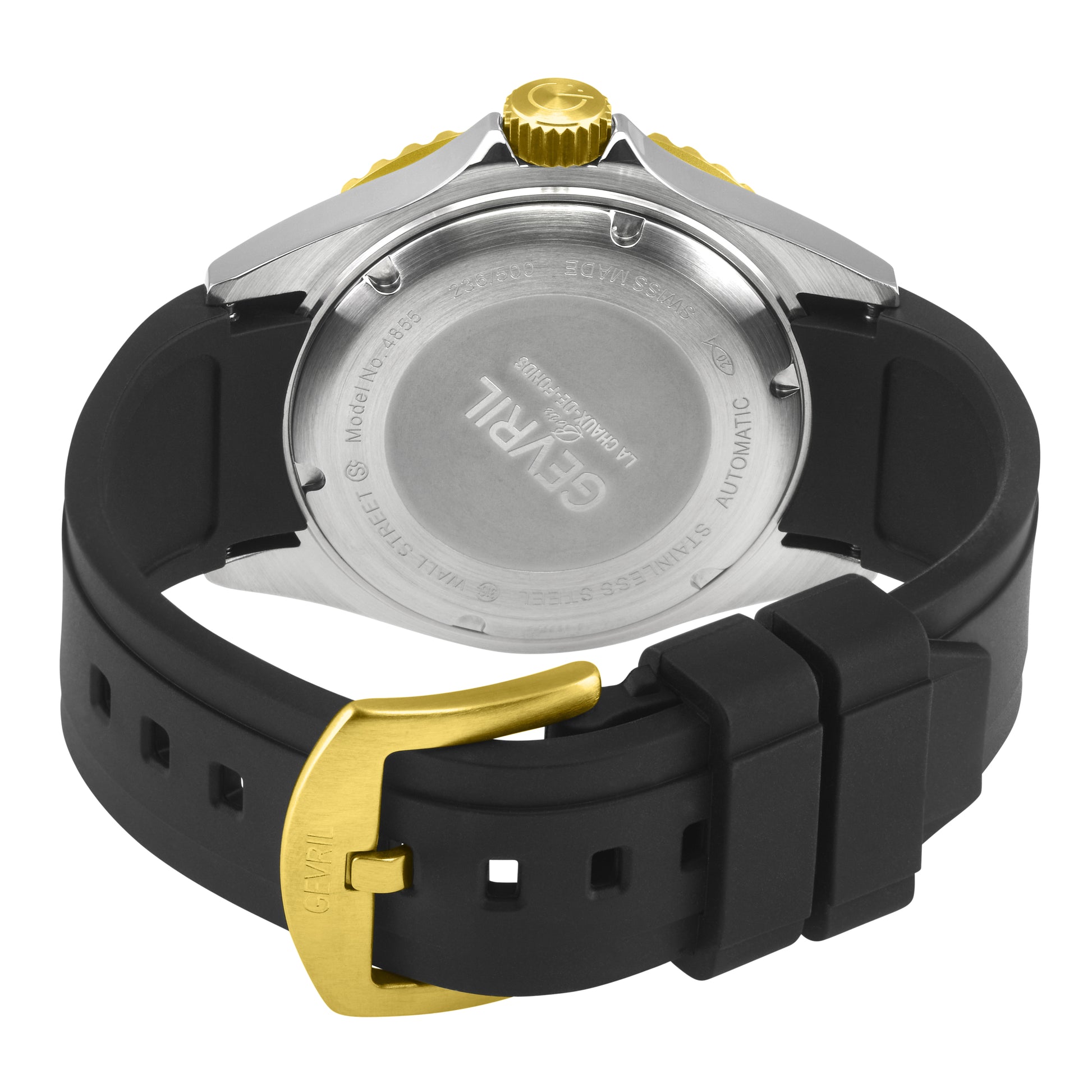 Gevril-Luxury-Swiss-Watches-Gevril Wall Street - Ceramic Bezel-