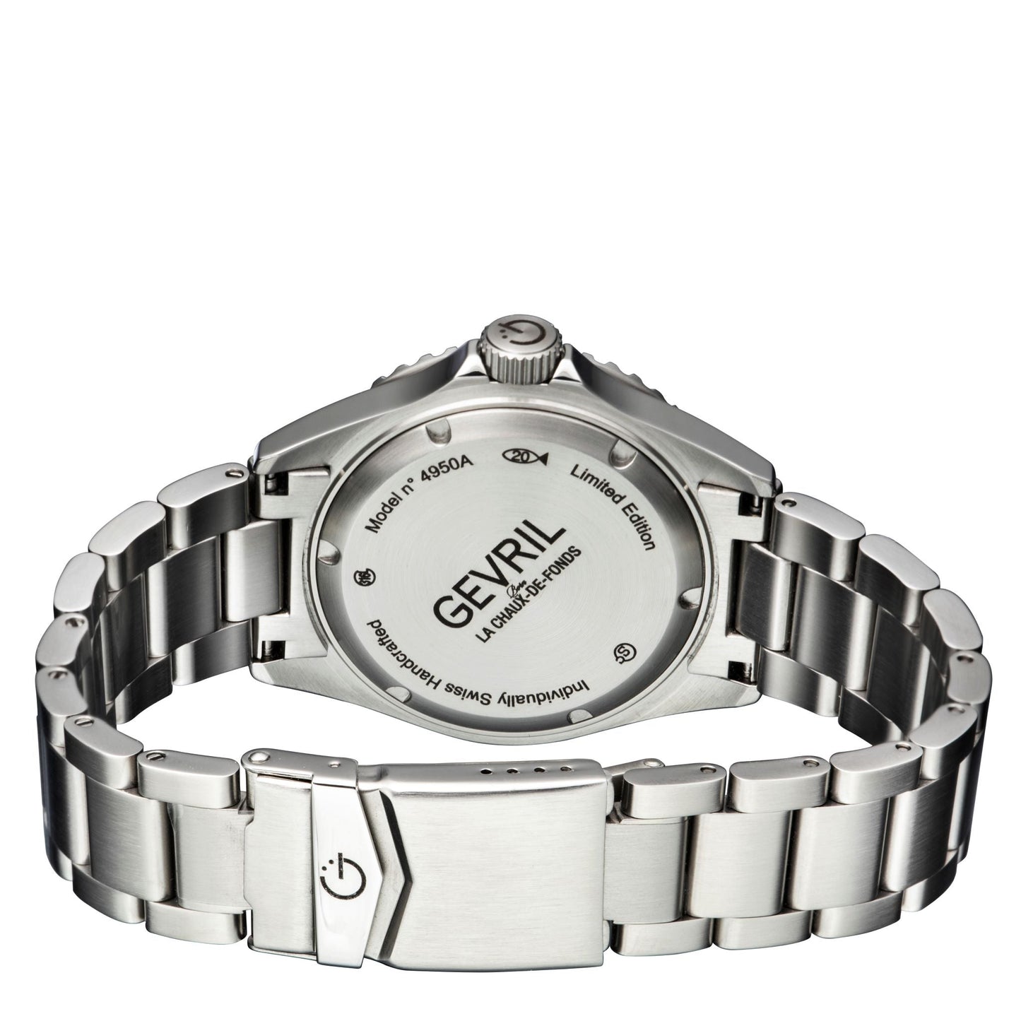 Gevril-Luxury-Swiss-Watches-Gevril Wall Street - GMT Ceramic Bezel-