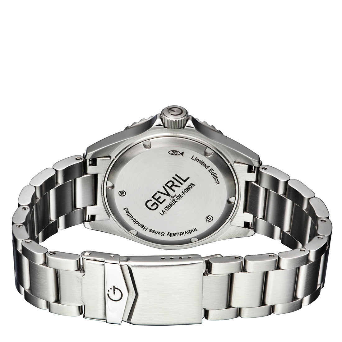 Gevril-Luxury-Swiss-Watches-Gevril Wall Street - GMT Ceramic Bezel-