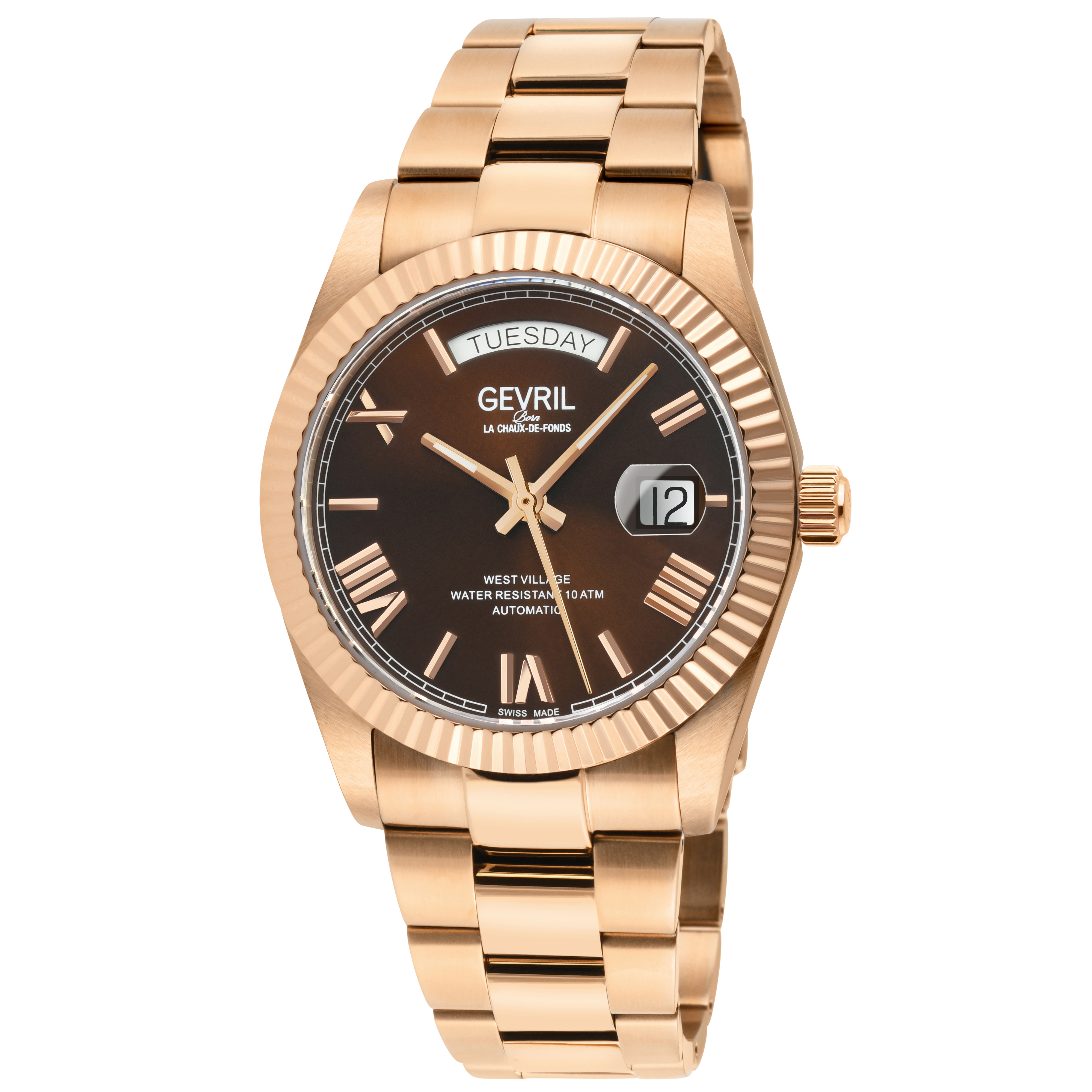 ヘルグヴァール　sec Gevril West Village Day‑Date Edition