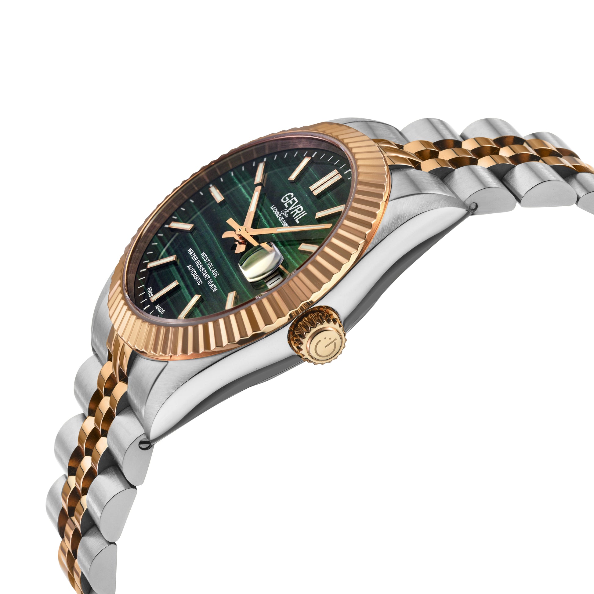 Gevril-Luxury-Swiss-Watches-Gevril West Village Stone dial Edition-