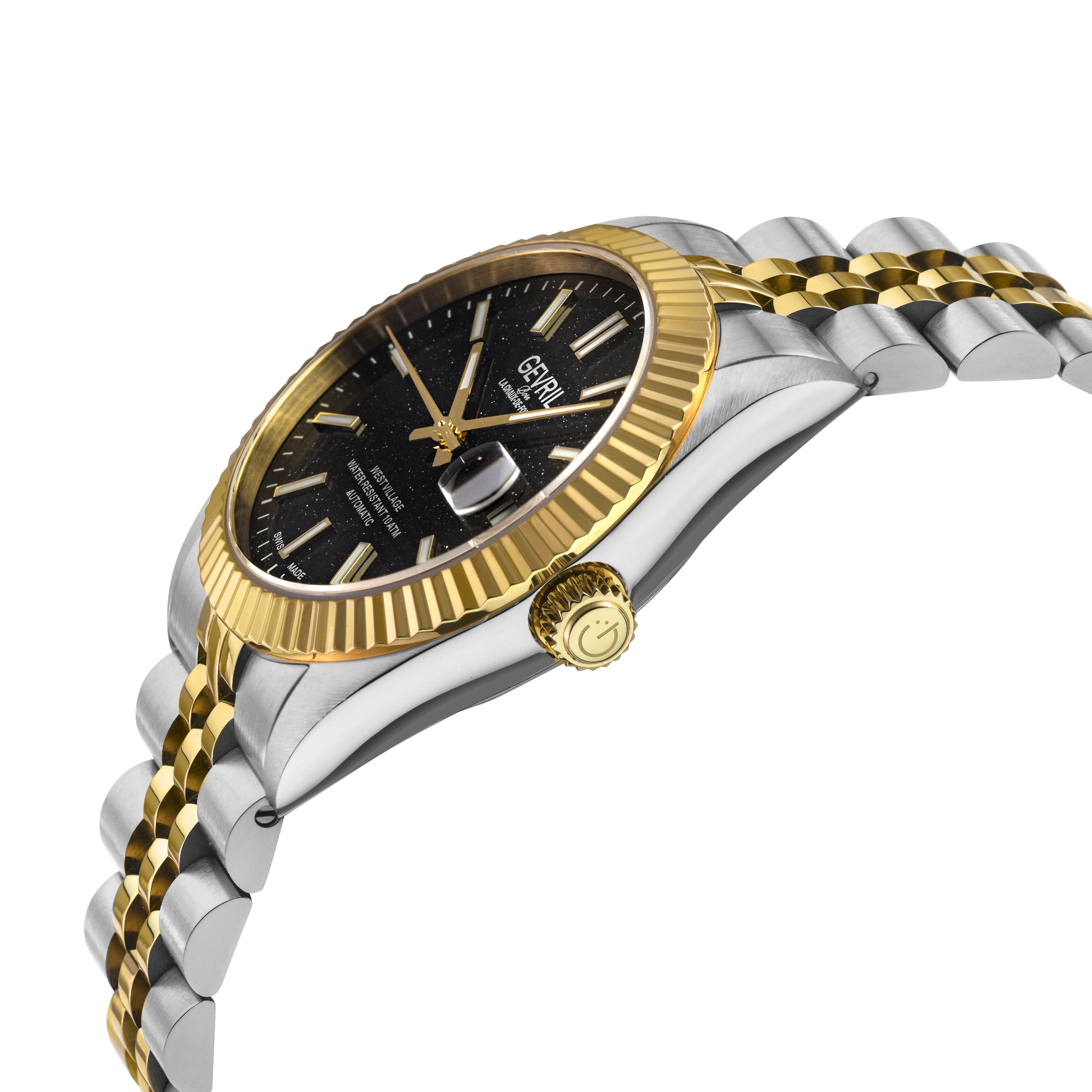 Gevril-Luxury-Swiss-Watches-Gevril West Village Stone dial Edition-