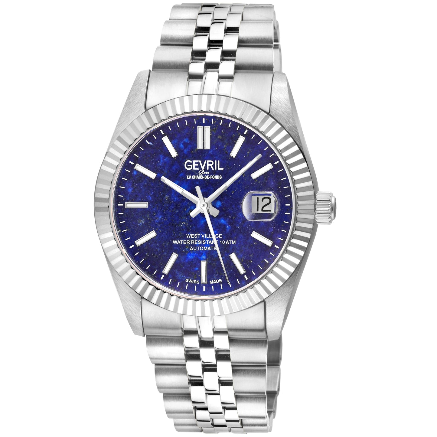 Gevril-Luxury-Swiss-Watches-Gevril West Village Stone dial Edition-