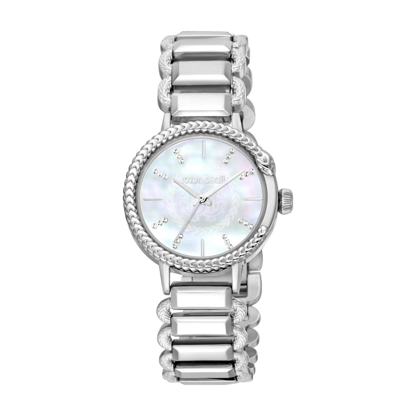 Gevril-Luxury-Swiss-Watches-Roberto Cavalli Women's Snake Core Silver Quartz Watch-