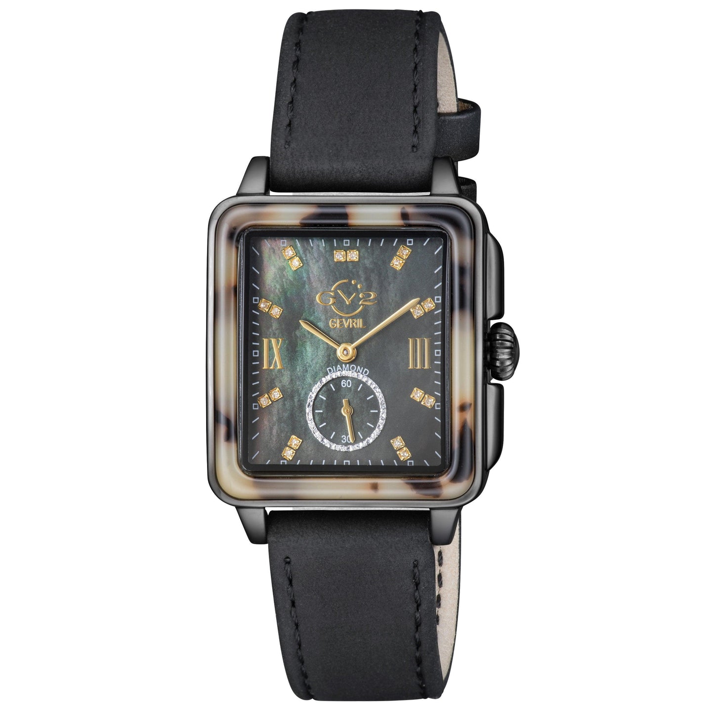 Gevril-Luxury-Swiss-Watches-GV2 Bari Tortoise Diamond-