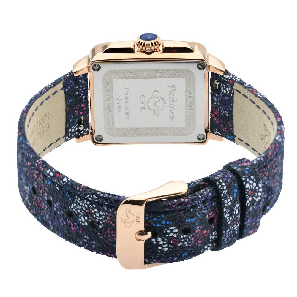 Gevril-Luxury-Swiss-Watches-GV2 Padova Diamond - Floral Strap-