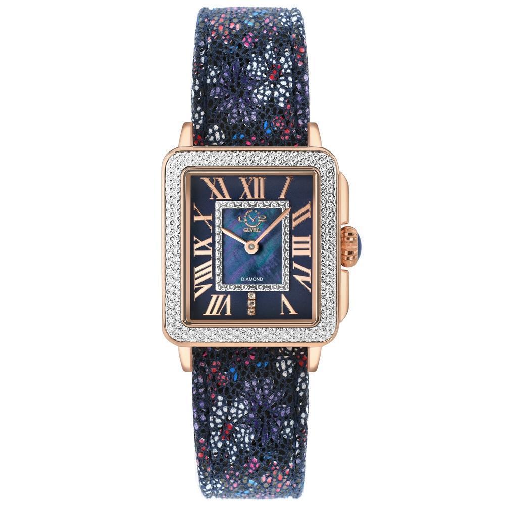 Gevril-Luxury-Swiss-Watches-GV2 Padova Diamond - Floral Strap-