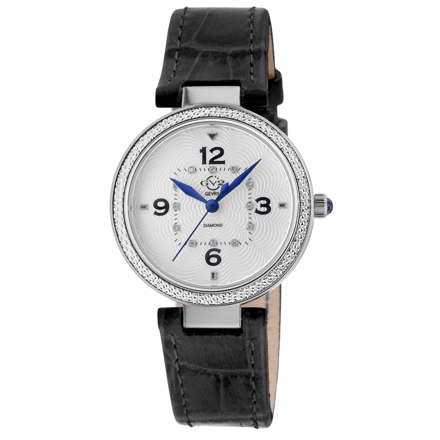 Gevril-Luxury-Swiss-Watches-GV2 Piemonte Diamond - Leather-