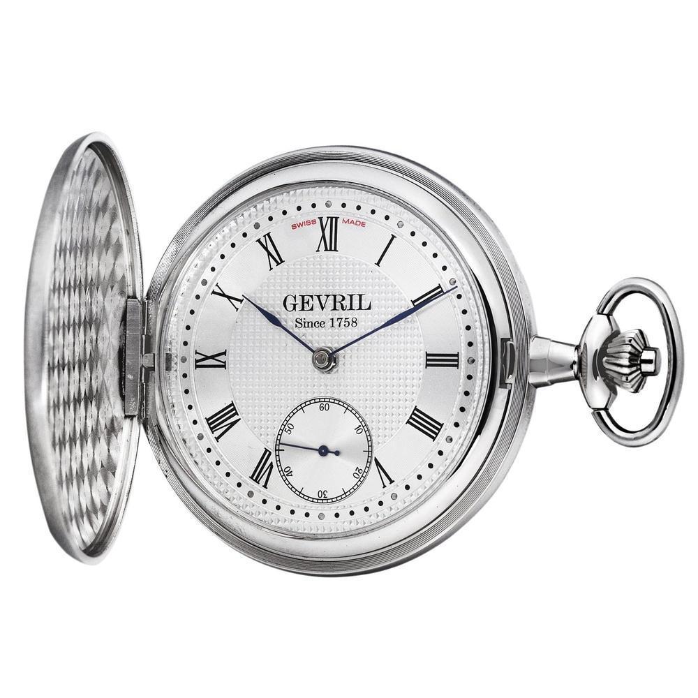 Gevril-Luxury-Swiss-Watches-Gevril "1758 Collection" Mechanical Hand Wind Swiss Pocket Watch-
