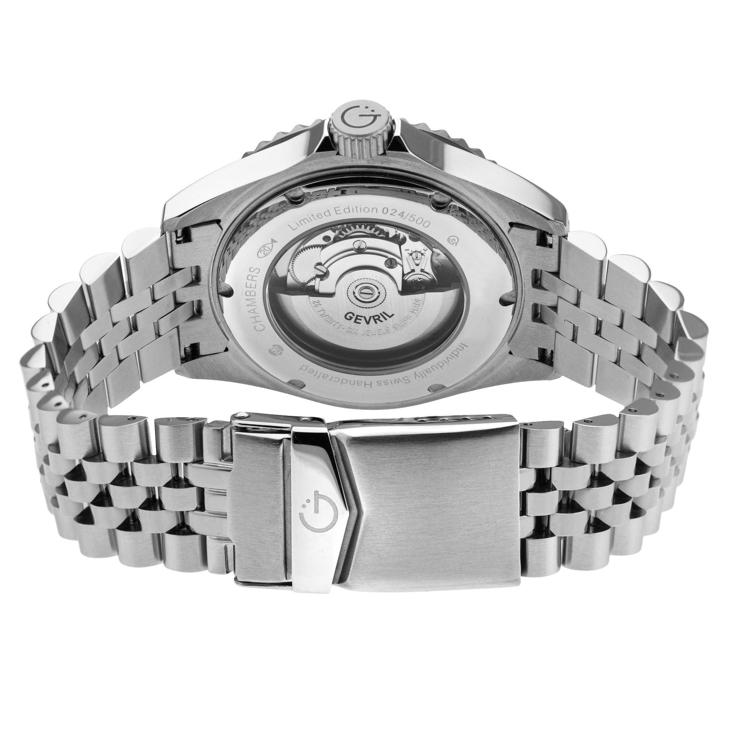 Gevril-Luxury-Swiss-Watches-Gevril Chambers Automatic - Ceramic Bezel-