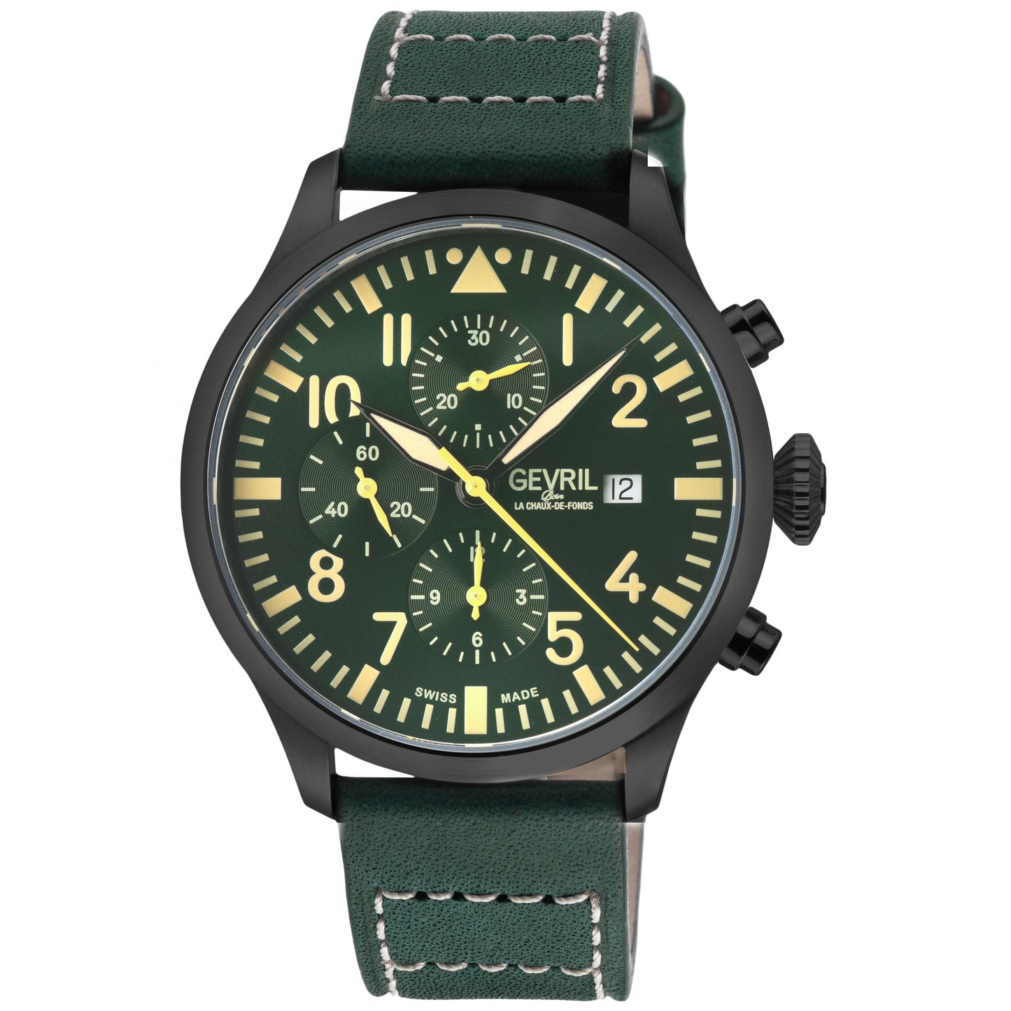 Gevril-Luxury-Swiss-Watches-Gevril Vaughn Chronograph - Pilot-