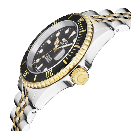 Gevril-Luxury-Swiss-Watches-Gevril Wall Street - Ceramic Bezel-