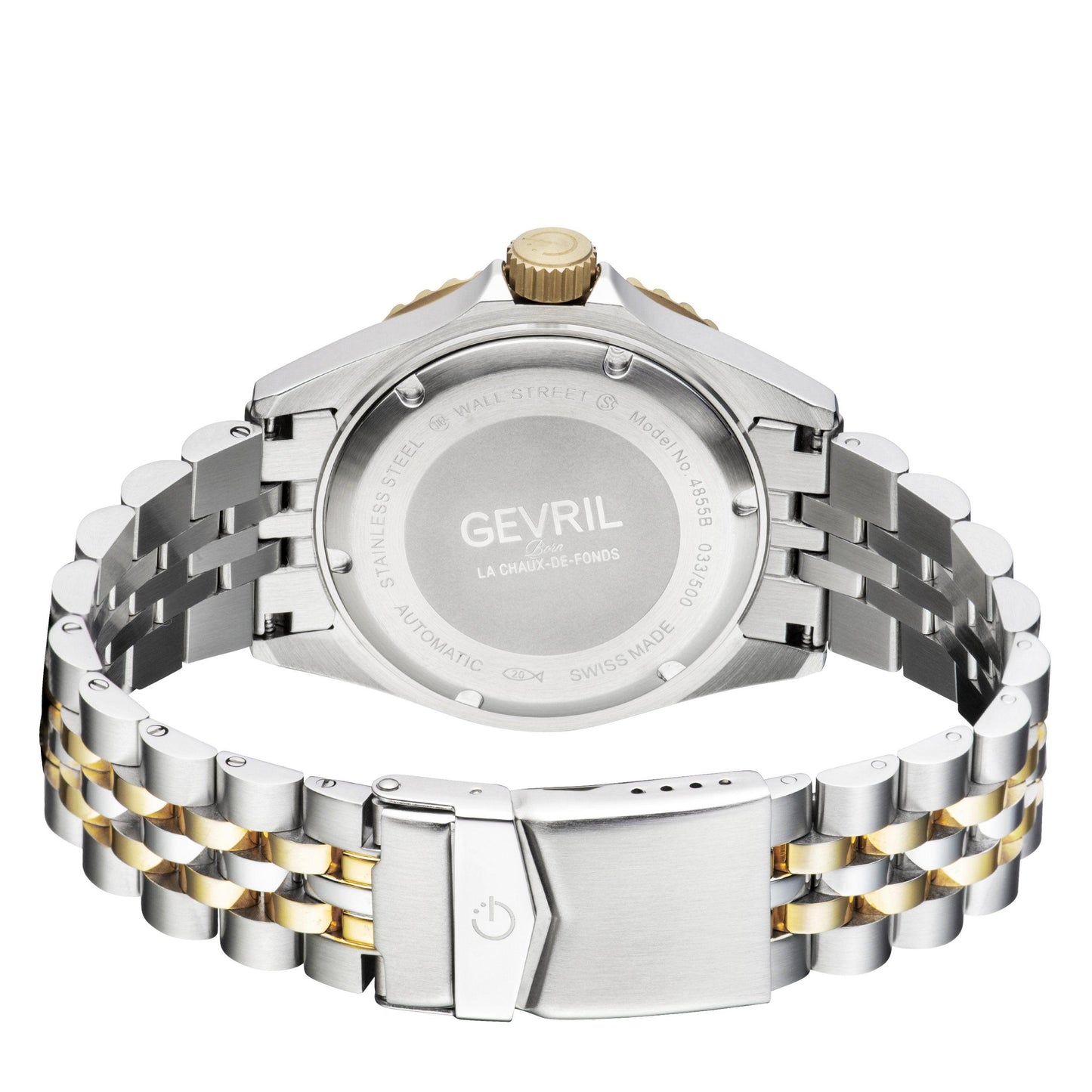 Gevril-Luxury-Swiss-Watches-Gevril Wall Street - Ceramic Bezel-
