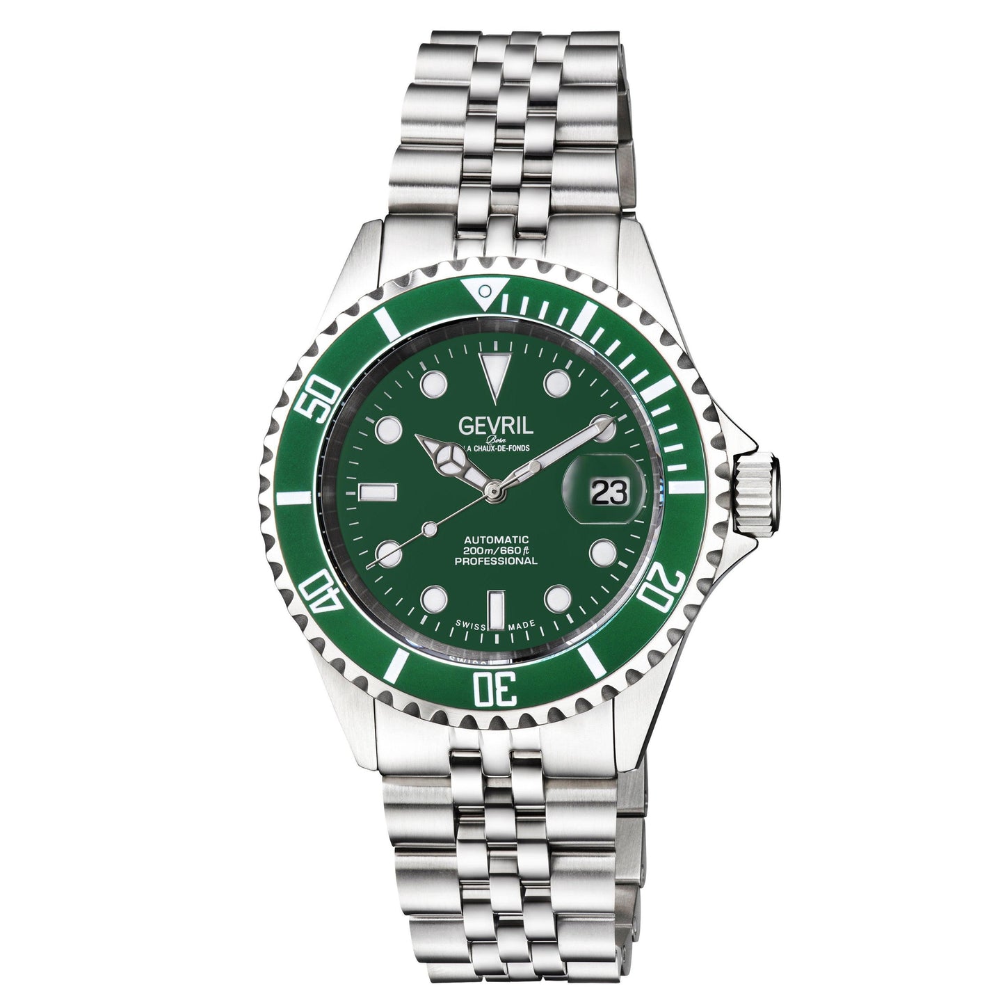 Gevril-Luxury-Swiss-Watches-Gevril Wall Street - Ceramic Bezel-
