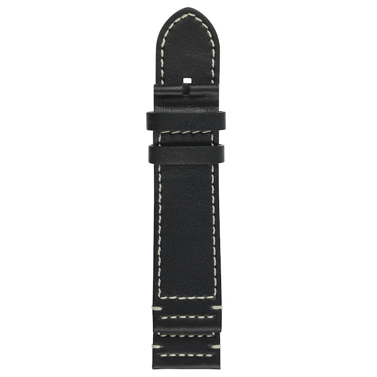 Gevril-Luxury-Swiss-Watches-GV2 24mm Leather Strap with White Stitching-GV224.02.07.05.10