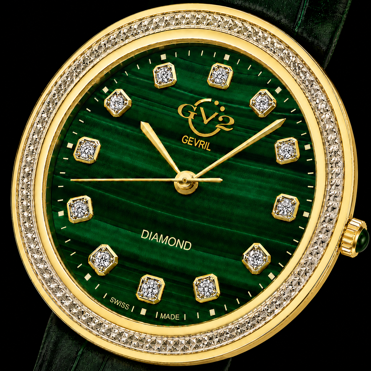 GV2 Arezzo Diamond - Malachite - Gevril