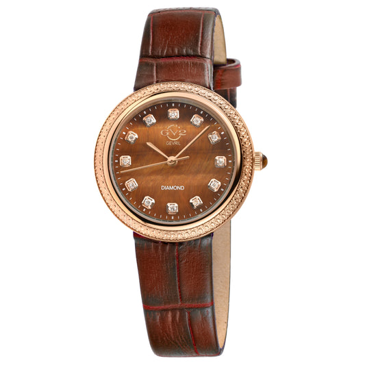 Gevril-Luxury-Swiss-Watches-GV2 Arezzo Diamond - Tiger Eye-