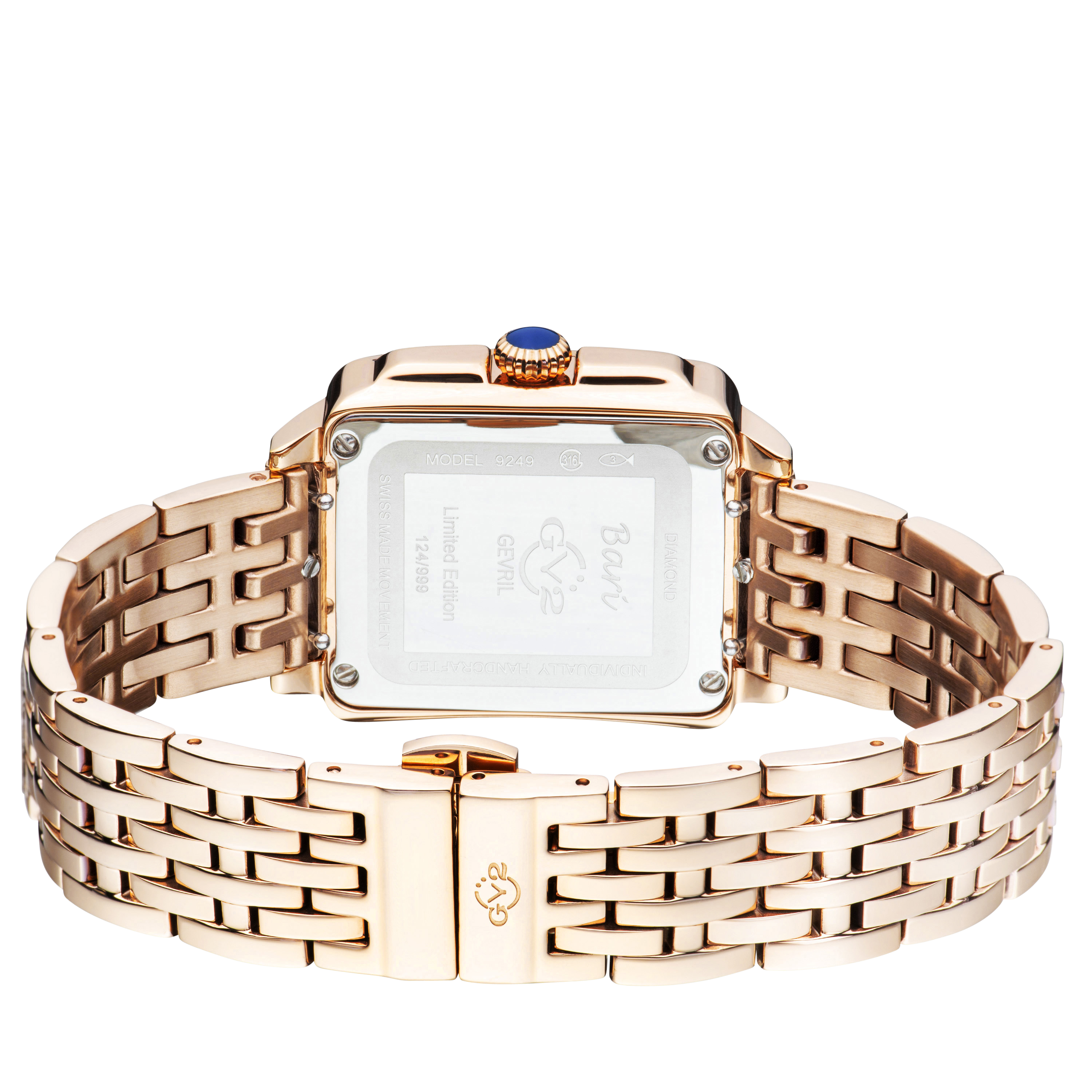 GV2 by Gevril Bari Tortoise Swiss Quartz Diamond Two Tone Bracelet Watch Limited GV2 Bari Tortoise Diamond - Gevril main image 4