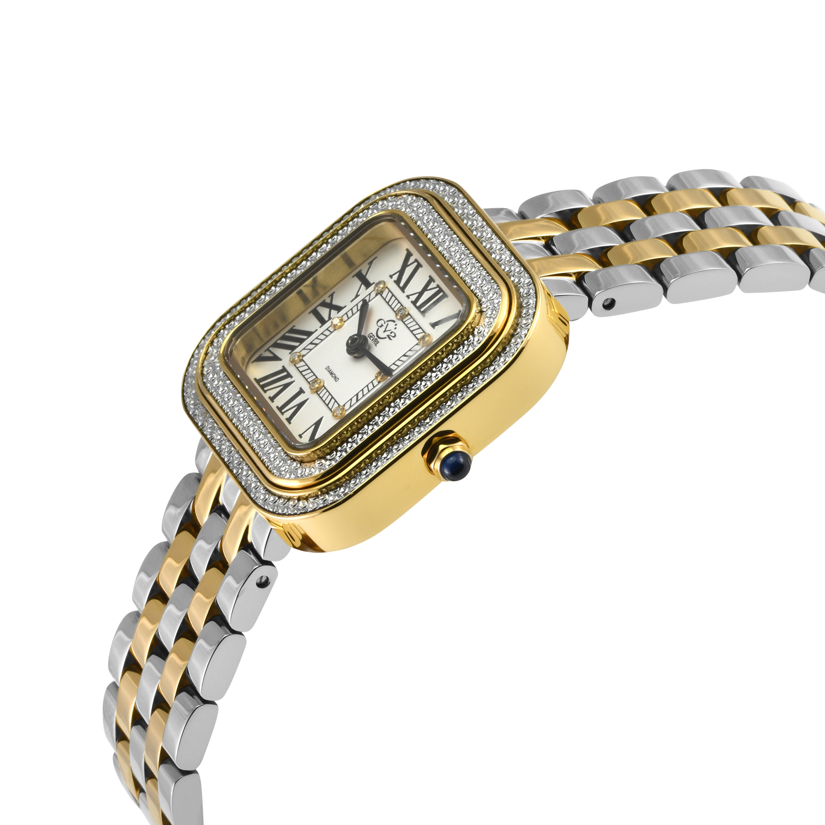 Gevril Bellagio Silver Square Diamond Accent Women\'s Bracelet Watch GV2 Bellagio Diamond - Gevril main image 4