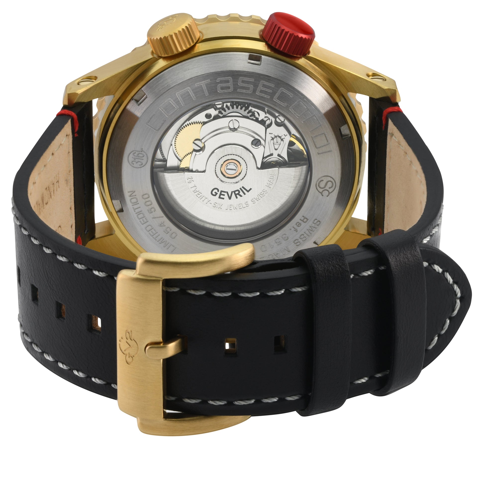 Gevril-Luxury-Swiss-Watches-GV2 Contasecondi - Unidirectional Bezel-