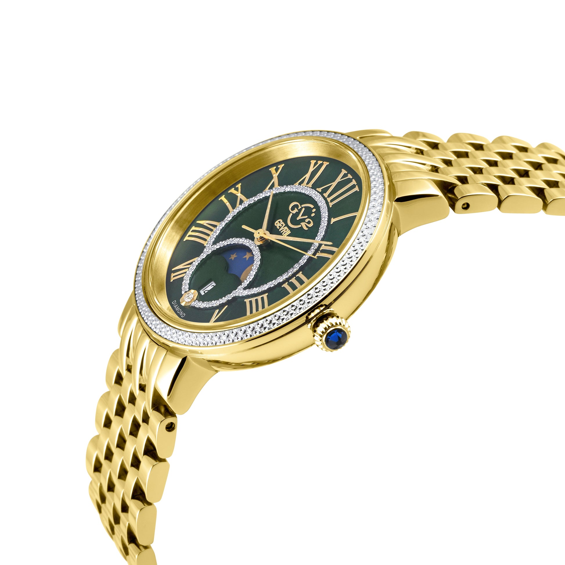 Gevril-Luxury-Swiss-Watches-GV2 Genoa Diamond - Moon Phase-