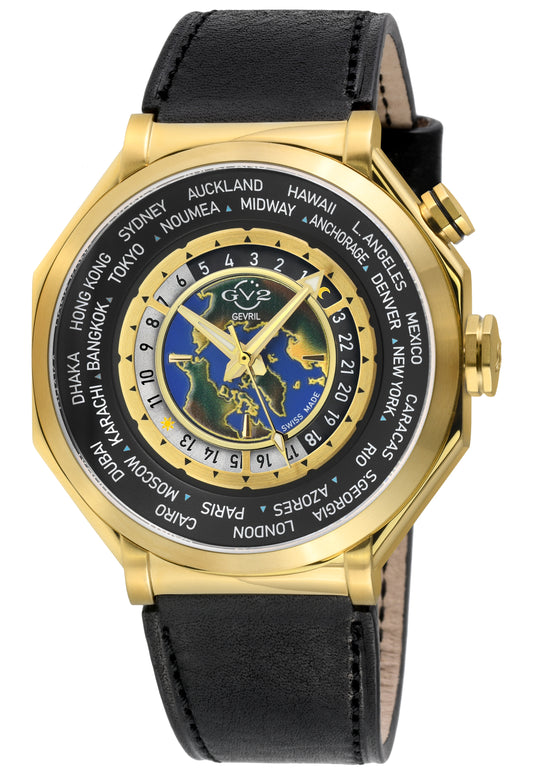 Gevril-Luxury-Swiss-Watches-GV2 Marchese - 3 Time Zones-