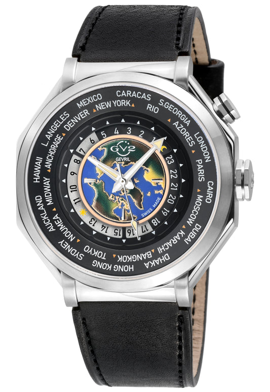 Gevril-Luxury-Swiss-Watches-GV2 Marchese - 3 Time Zones-