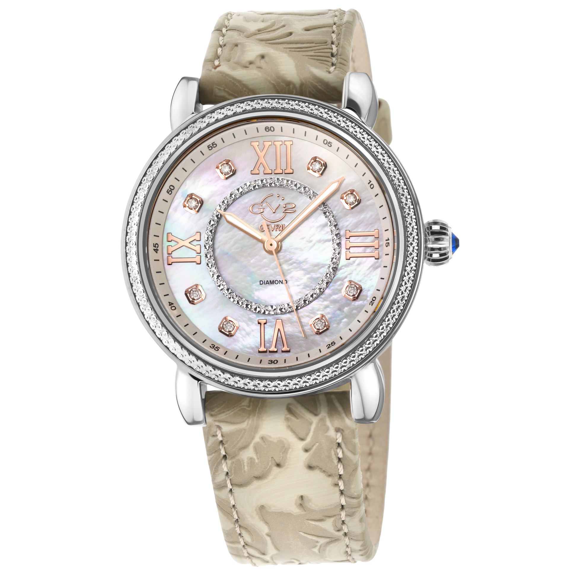 (取寄) カルバンクライン レディース マガリー   women   Magalee Silver GV2 Marsala Diamond – Gevril