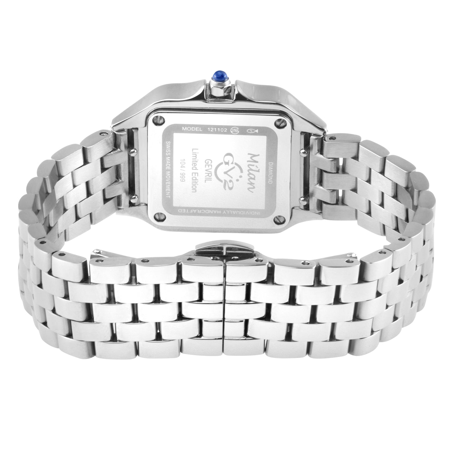 Gevril-Luxury-Swiss-Watches-GV2 Milan Diamond Swiss Quartz - Rose Quartz-