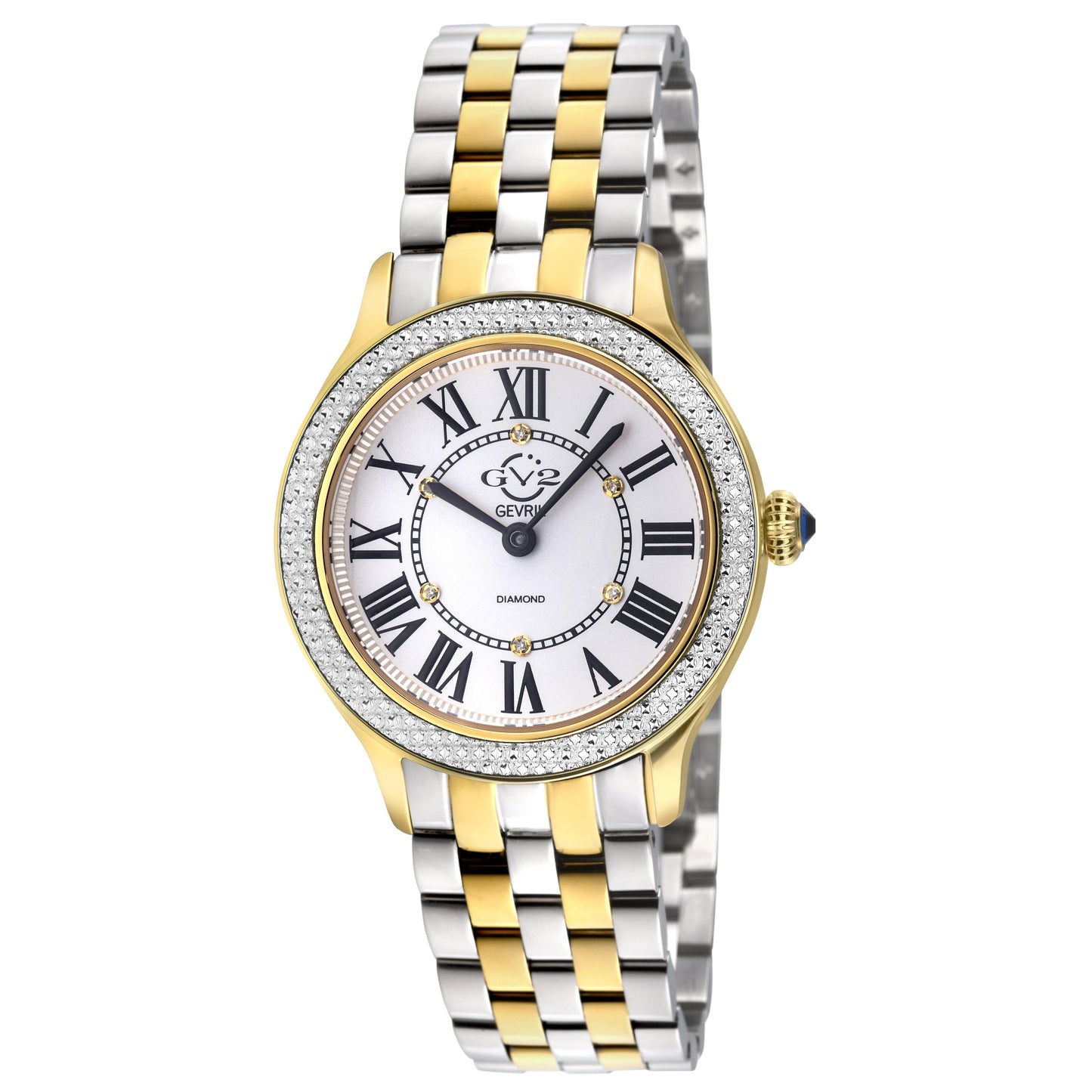 Gevril-Luxury-Swiss-Watches-GV2 Milan Diamond Swiss Quartz - Round-