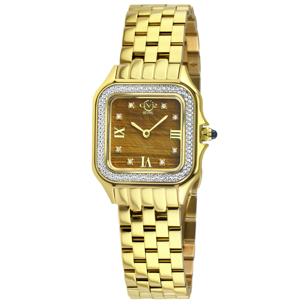 GV2 Milan Diamond Swiss Quartz Stone dial Edition - Tiger Eye
