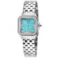 Gevril-Luxury-Swiss-Watches-GV2 Milan Diamond Swiss Quartz Stone dial Edition- Turquoise-