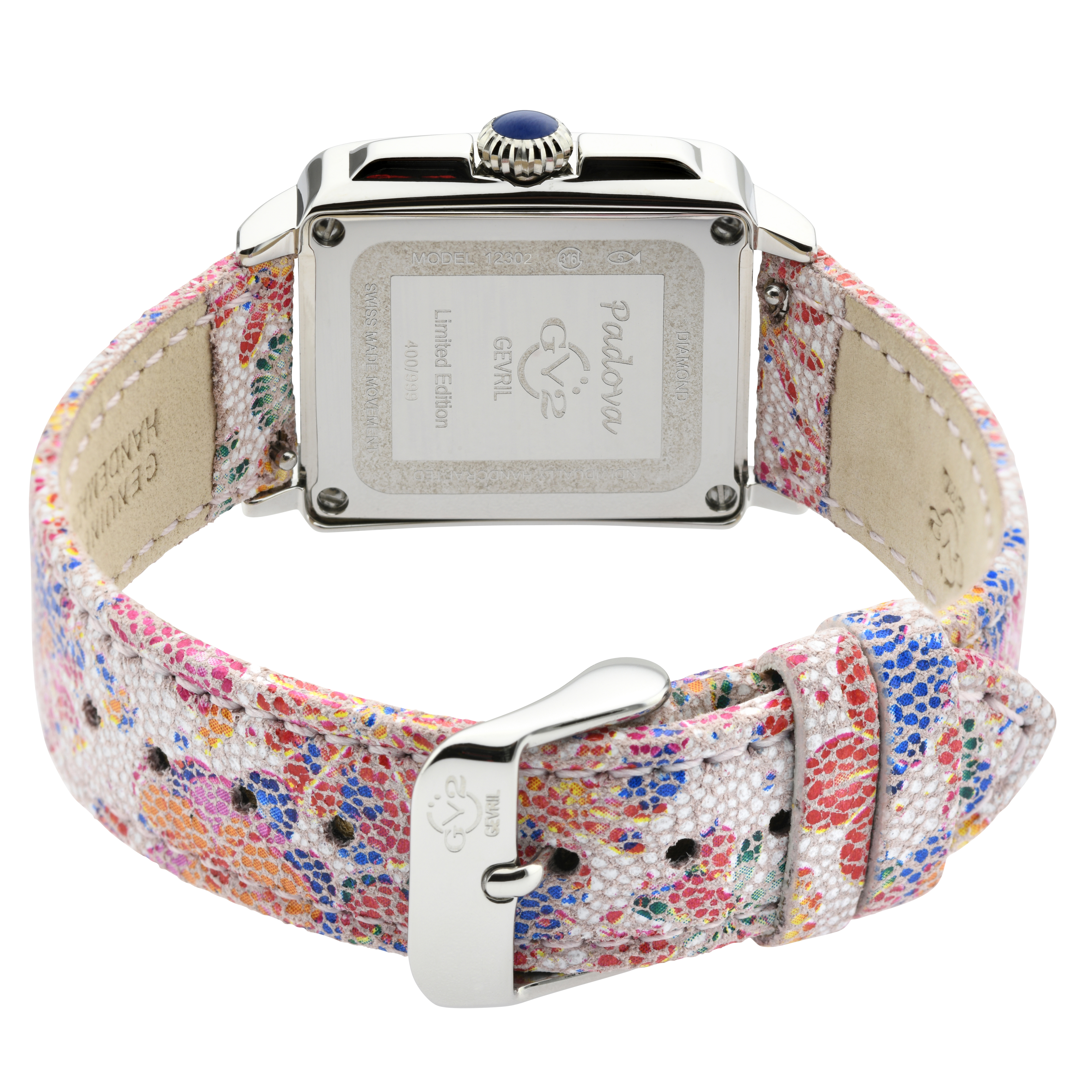 GV2 Padova Diamond - Floral Strap - Gevril