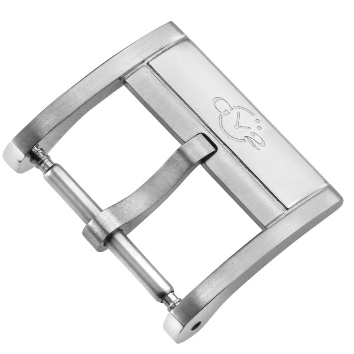 Gevril-Luxury-Swiss-Watches-GV2 Rovescio 18mm Brushed And Polished Stainless Steel Tang Buckle-GV218.3.4.5