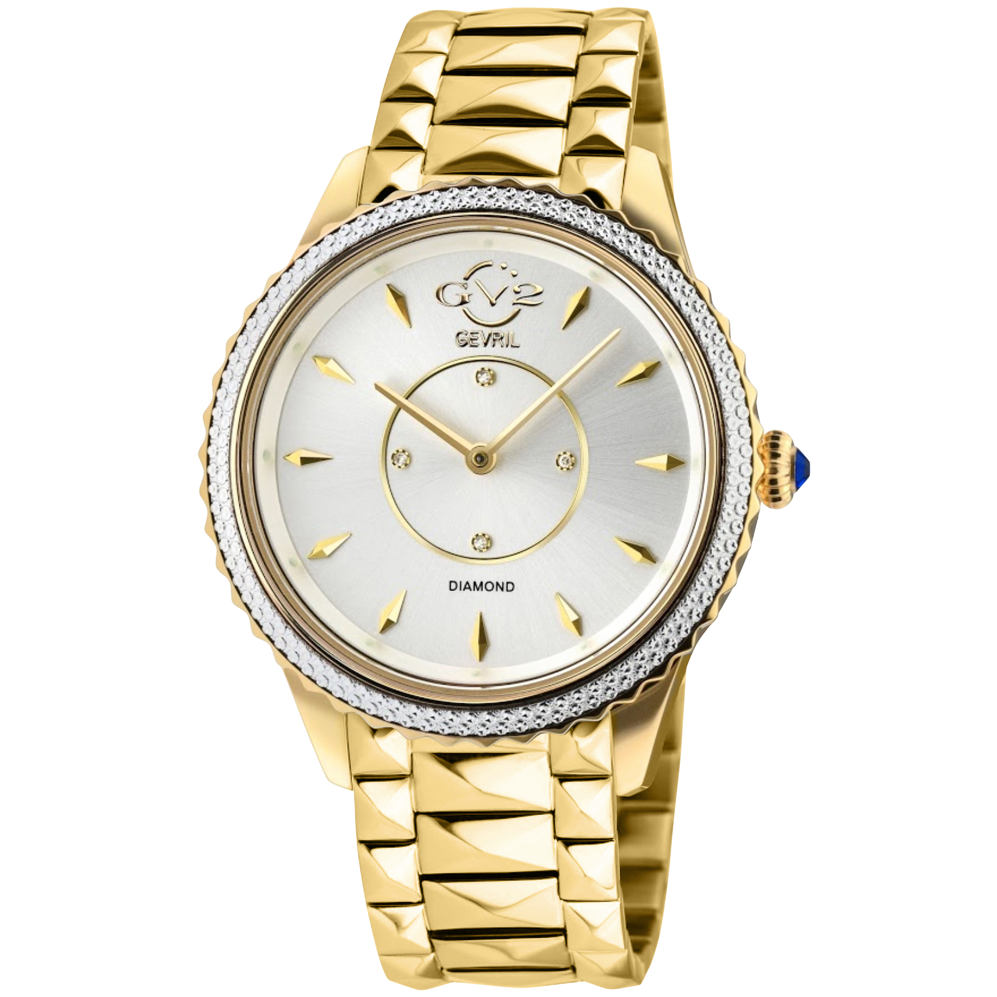 チョコ　SWAROVSKI ゴールド 腕時計 GV2 Siena Diamond – Gevril