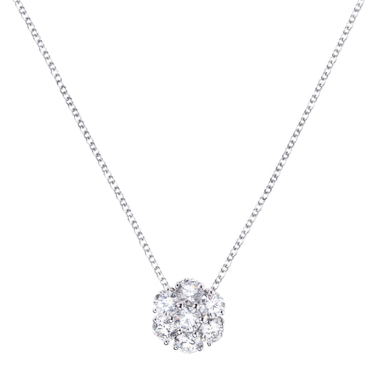 Gevril-Luxury-Swiss-Watches-Gevril Airolo Diamond Pendant in 14K White Gold – 2.10 CTW of Brilliant E/VVS1 Diamonds-