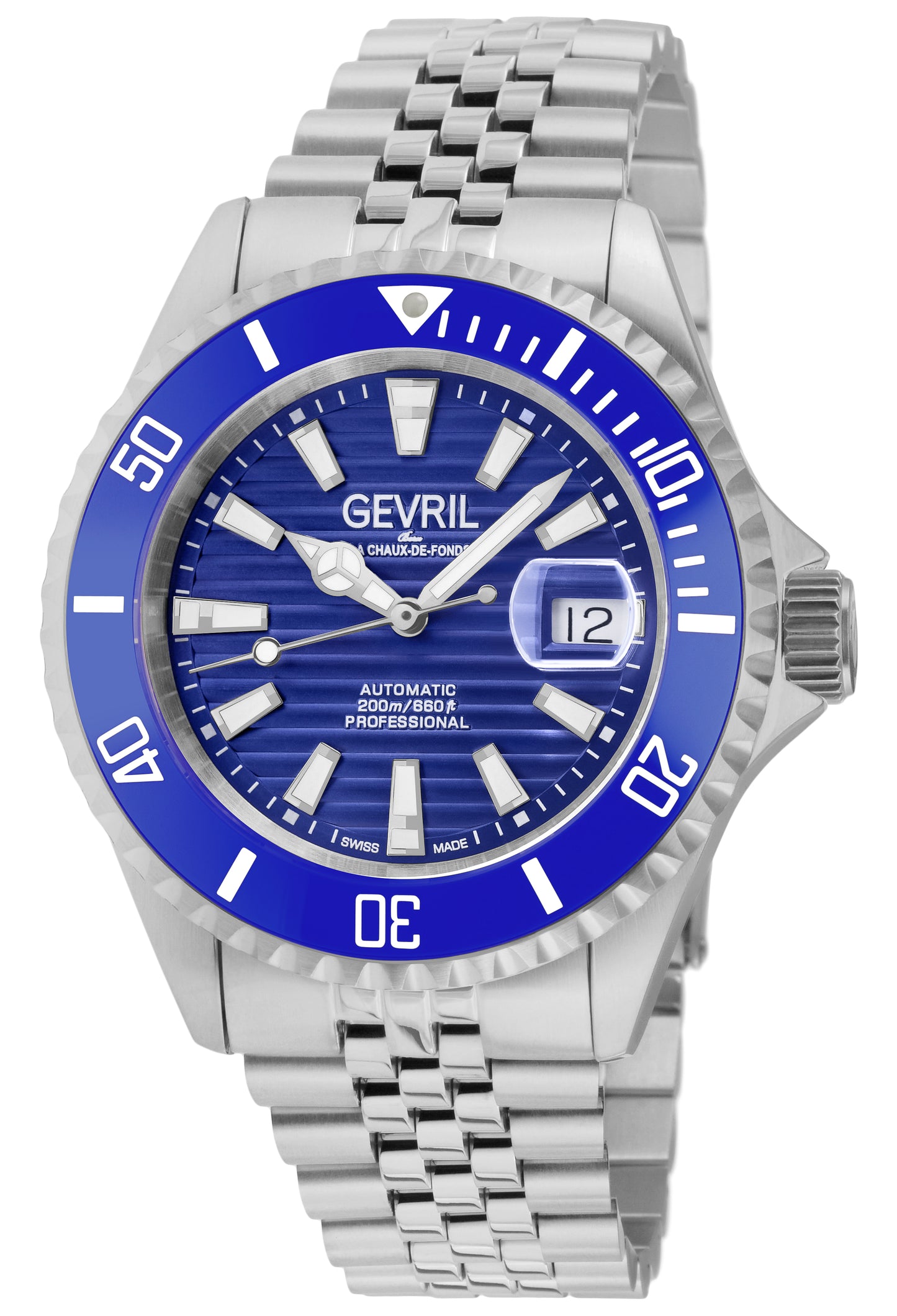 Gevril-Luxury-Swiss-Watches-Gevril Chambers Automatic - Ceramic Bezel-